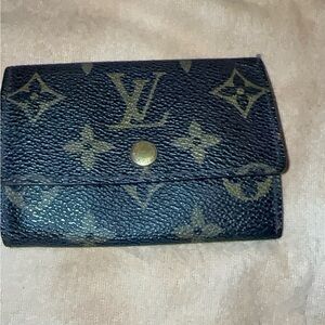 Louis Vuitton Brown and Tan Monogram Card Holder